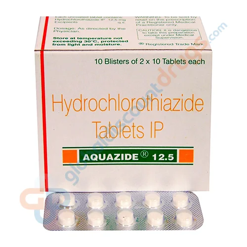 Buy Hydrochlorothiazide 12.5mg Aquazide 12.5 tablet online