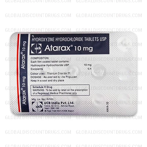 Buy Hydroxyzine-10mg-strip online