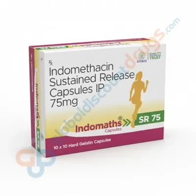 Buy Indomethacin 75mg SR Capsule (Indomaths SR 75mg 10s)[1] online