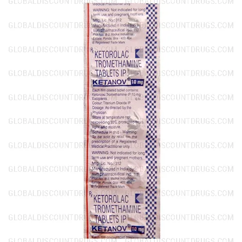 Buy Ketorolac Tromethamine 10mg strip online
