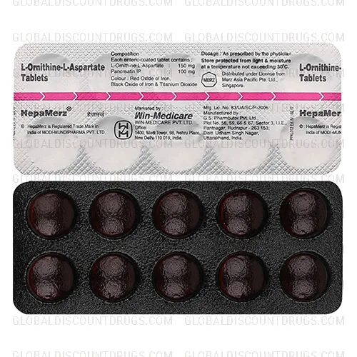 Buy L Ornithine L Aspartate Pancreatin 150mg 100mg strip online