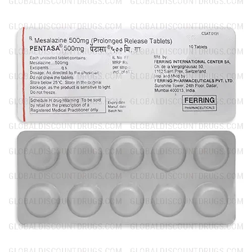 Buy Mesalamine-Mesalazine-500mg-strip online