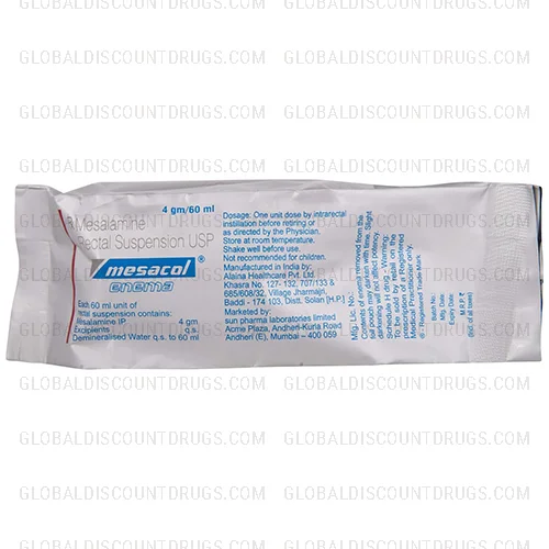 Buy Mesalamine-Mesalazine Enema Rectal Suspension 4Gms-60Ml strip online