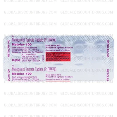 Buy Metoprolol 100mg strip online