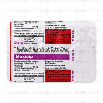 Buy Moxicip-Moxifloxacin-400mg-strip online