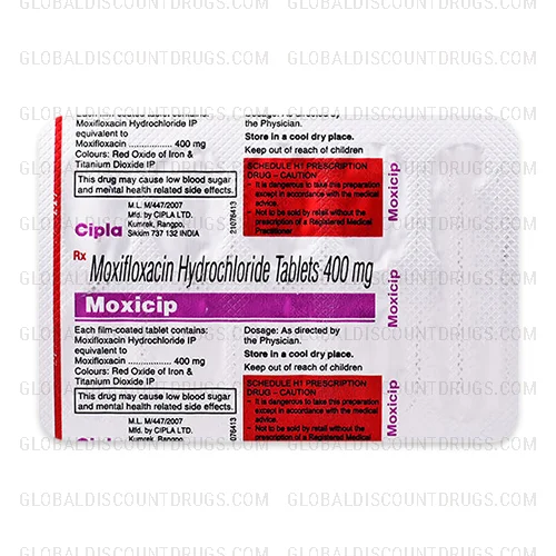 Buy Moxicip-Moxifloxacin-400mg-strip online
