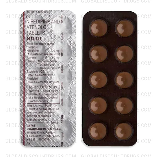 Buy Nifedipine–Atenolol-20mg-50mg-strip online