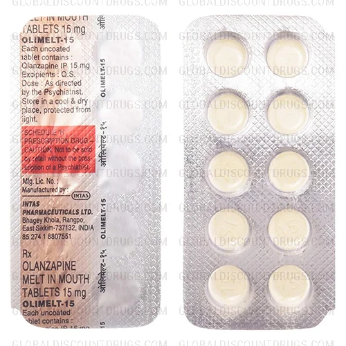 Buy Olanzapine 15Mg strip online