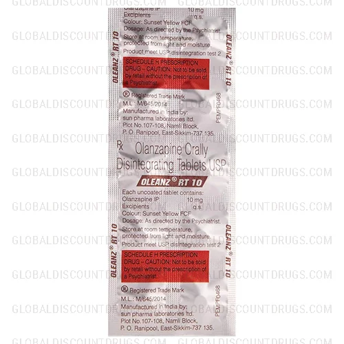 Buy Olanzapine RT 10Mg strip online