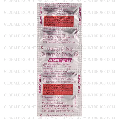 Buy Olanzapine RT 15Mg strip online