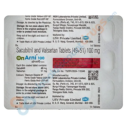 Onarni-100mg-Tablet-14sSacubitril-Valsartan-49mg-51mg
