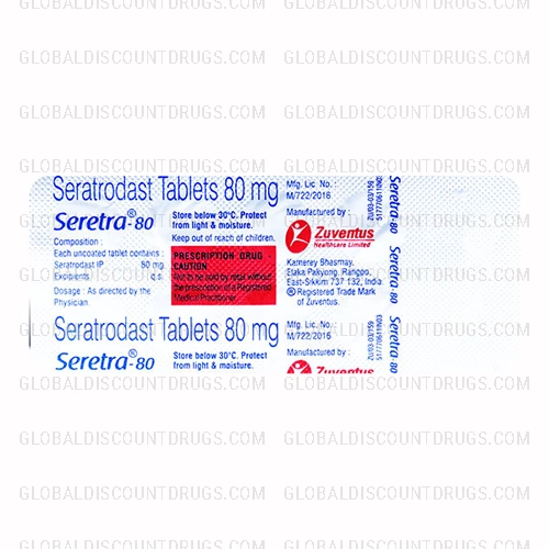 Seratrodast 80mg strip