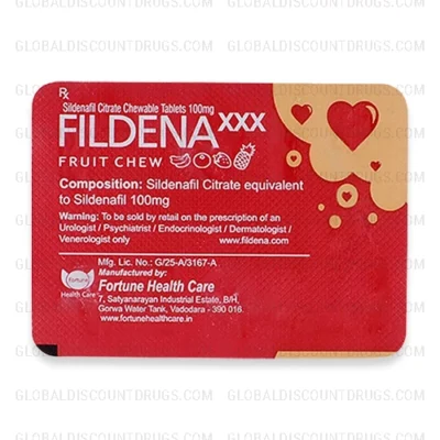 Sildenafil Citrate Soft 100mg Chewable Tablets (4 Flavors) strip