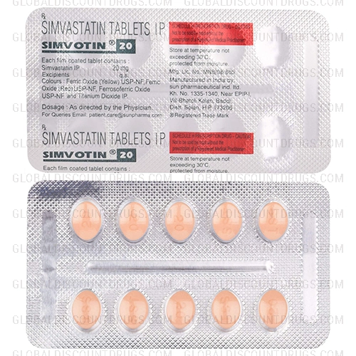 Simvastatin 20mg strip