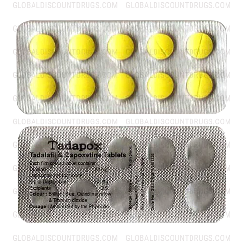 Buy Tadalafil Dapoxetine 20mg 60mg strip online