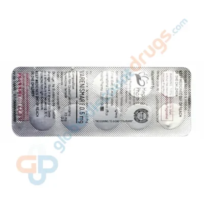 Buy Varenicline 0.5mg tablets (Varenismart 0.5mg) (1) online