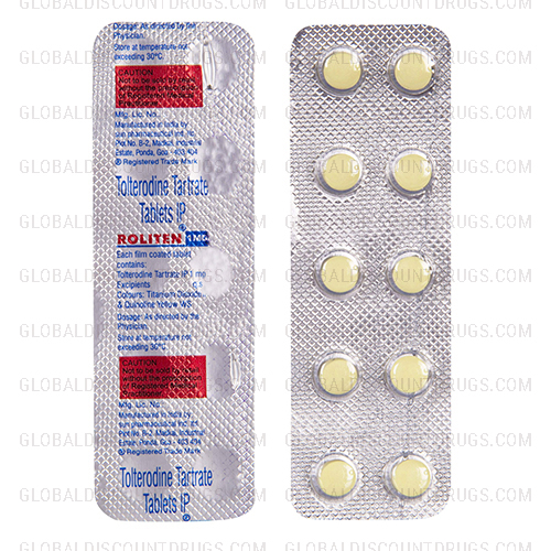Buy Tolterodine 1mg tablets online