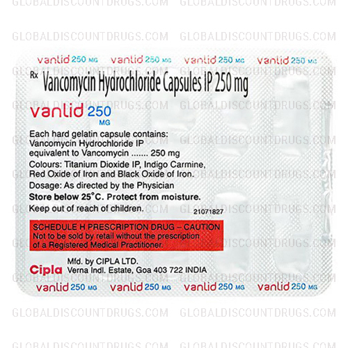 Buy Vancomycin 250mg strip online