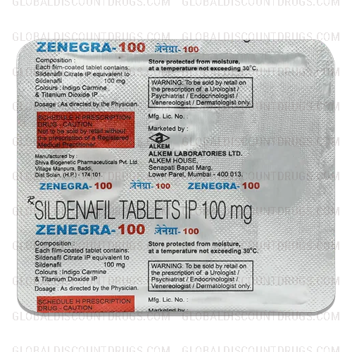 Buy Zenegra 100mg strip online