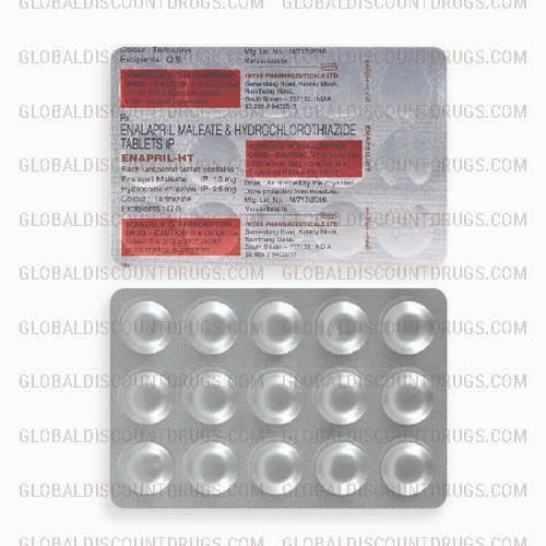 Enalapril-Hydrochlorothiazide 10mg-25mg (strip)