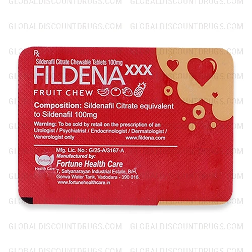 Fildena XXX 100mg strip