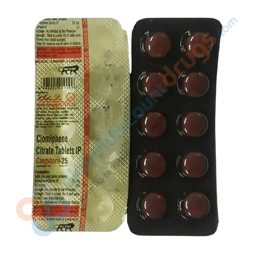 Buy Clomifene Clomiphene 25mg tablets online