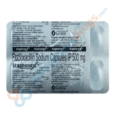 Buy Flucloxacillin Sodium 500mg tablets online