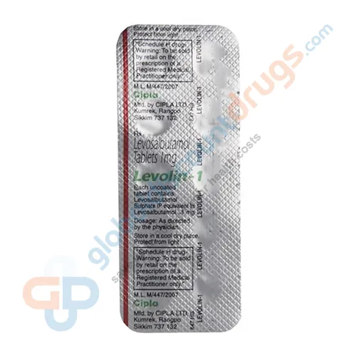 Buy Levalbuterol Levosalbutamol 1mg tablets online