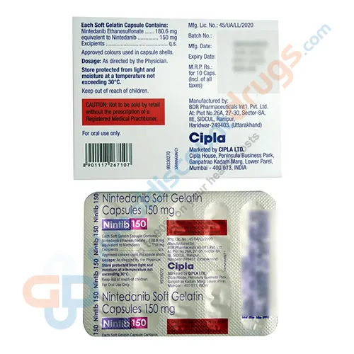 Buy Nintedanib 150mg tablets online