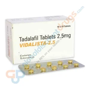 Buy Tadalafil 2.5mg Vidalista 2.5mg tablet online