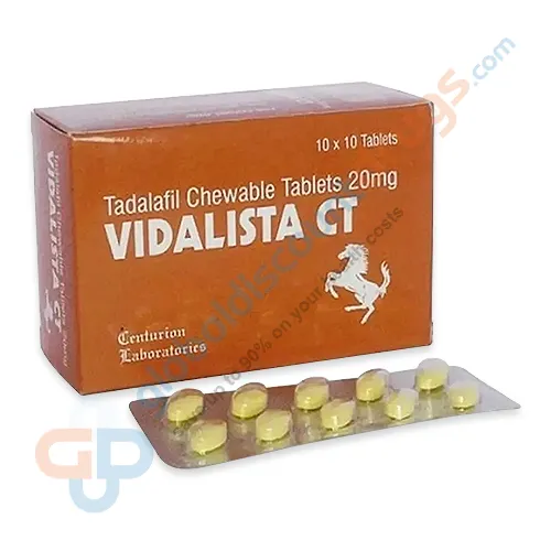 Buy Tadalafil CT 20mg Vidalista CT 20mg tablet online