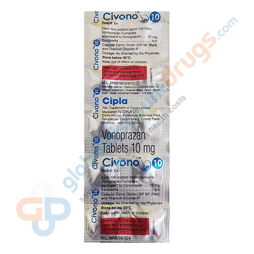 Buy Vonoprazan 10mg tablets online
