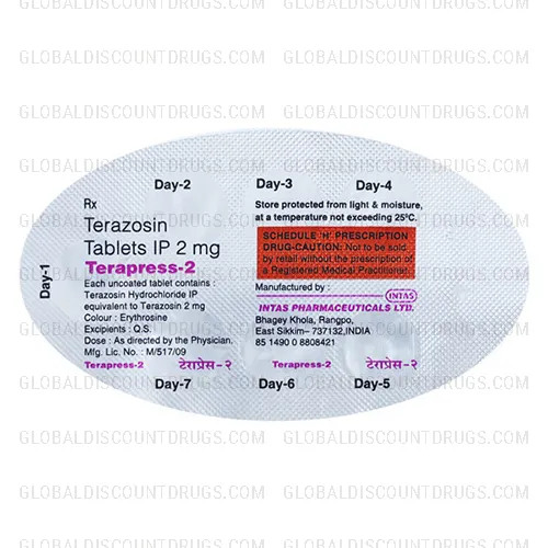 Buy Terazosin 2mg strip online