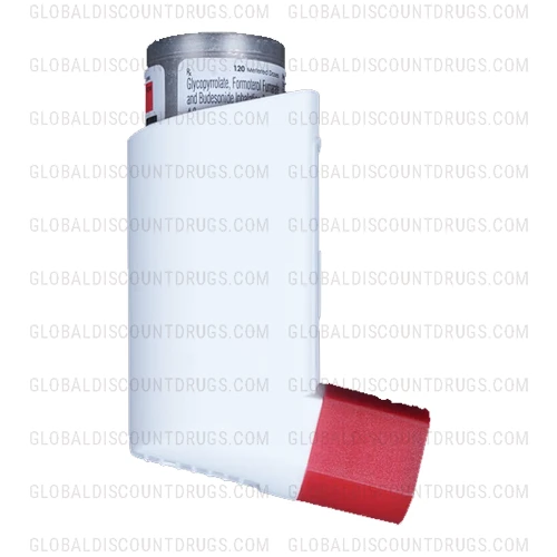 Buy Glycopyrrolate 9mcg-Formoterol 4.8mcg-Budesonide 160mcg – 120 MDI inhalers (Forglyn Plus Inhaler CFC Free 120MDI) (1) online