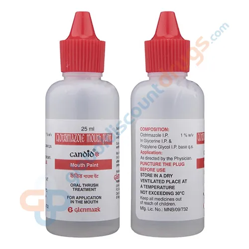 Buy Clotrimazole 1% oral mouth paint 25ml bottle online