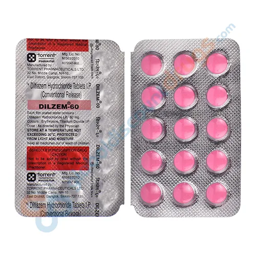 Buy Diltiazem 60mg tablets online