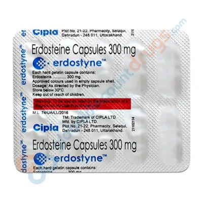 Buy Erdosteine 300mg tablets online