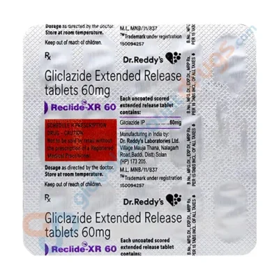 Buy Gliclazide 60mg XR tablets online