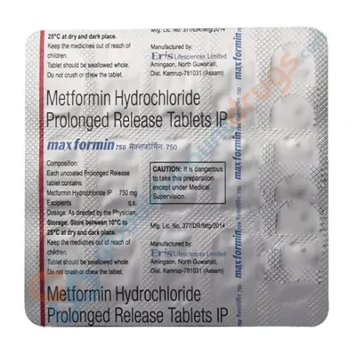 Buy Metformin PR 750mg tablets online