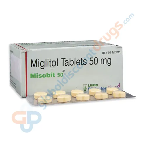 Buy Miglitol 50mg MD tablet online