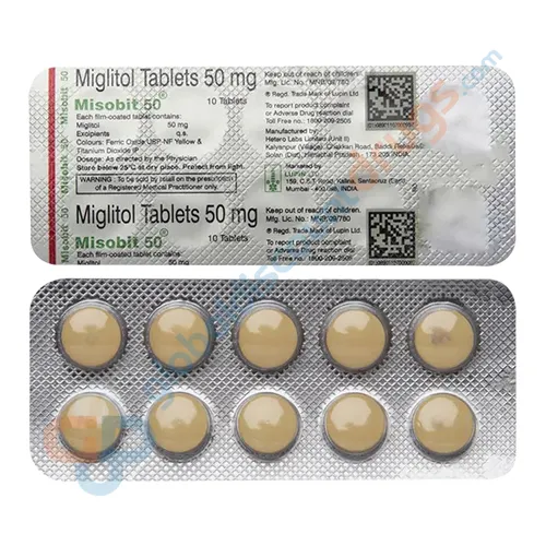 Buy Miglitol 50mg MD tablets online