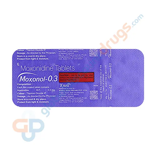 Buy Moxonidine 0.3mg tablets online