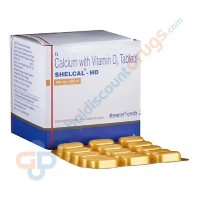 Buy Shelcal HD Calcium-Vitamin D3 tablet online