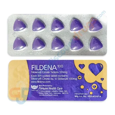 Buy Sildenafil Citrate 100mg Fildena 100mg tablets online