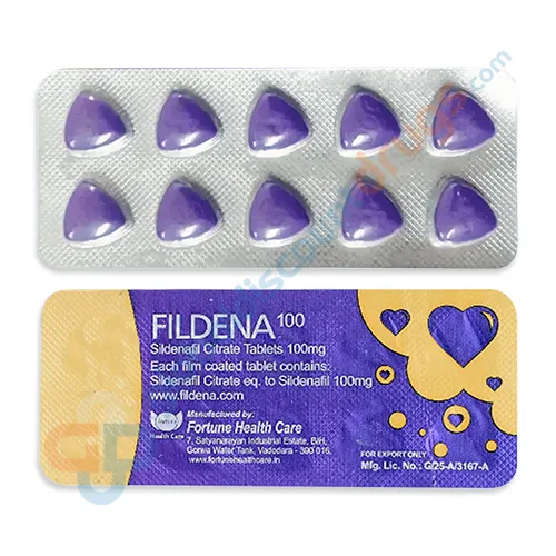 Buy Sildenafil Citrate 100mg Fildena 100mg tablets online
