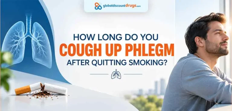 how long do you cough up phlegm after quitting smoking